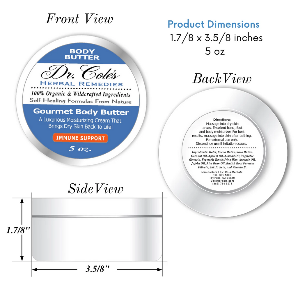 37 - Dr. Cole's Gourmet Body Butter - IMMUNE SUPPORT