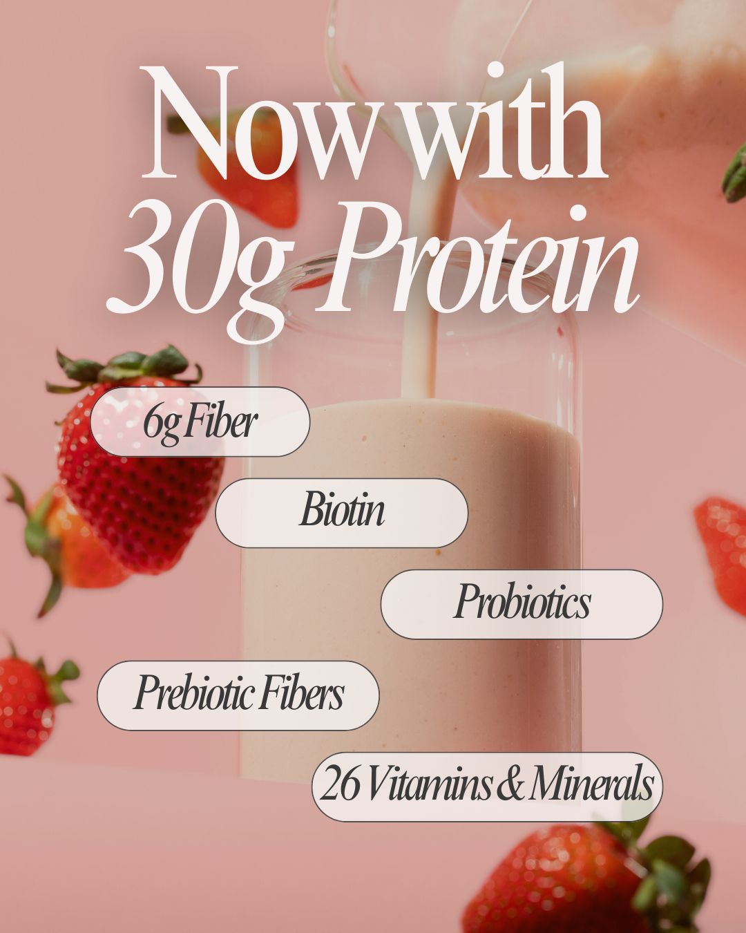 30G Protein Strawberries & Cream Biocare Dietary Beverage (14-Count)