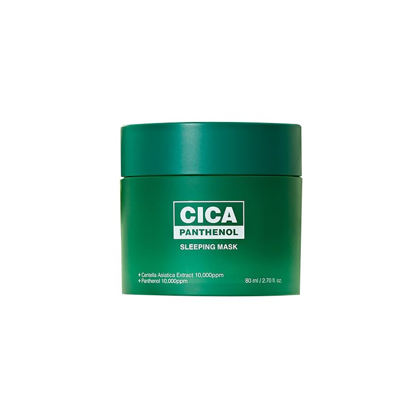 CICA Panthenol Moisturizing Cream | Overnight Face Cream | Soothing, Moisturizing, and Hydrating Facial Mask with Hyaluronic Acid | Korean Skin Care Overnight Moisturizer | 2.70 Fl Oz