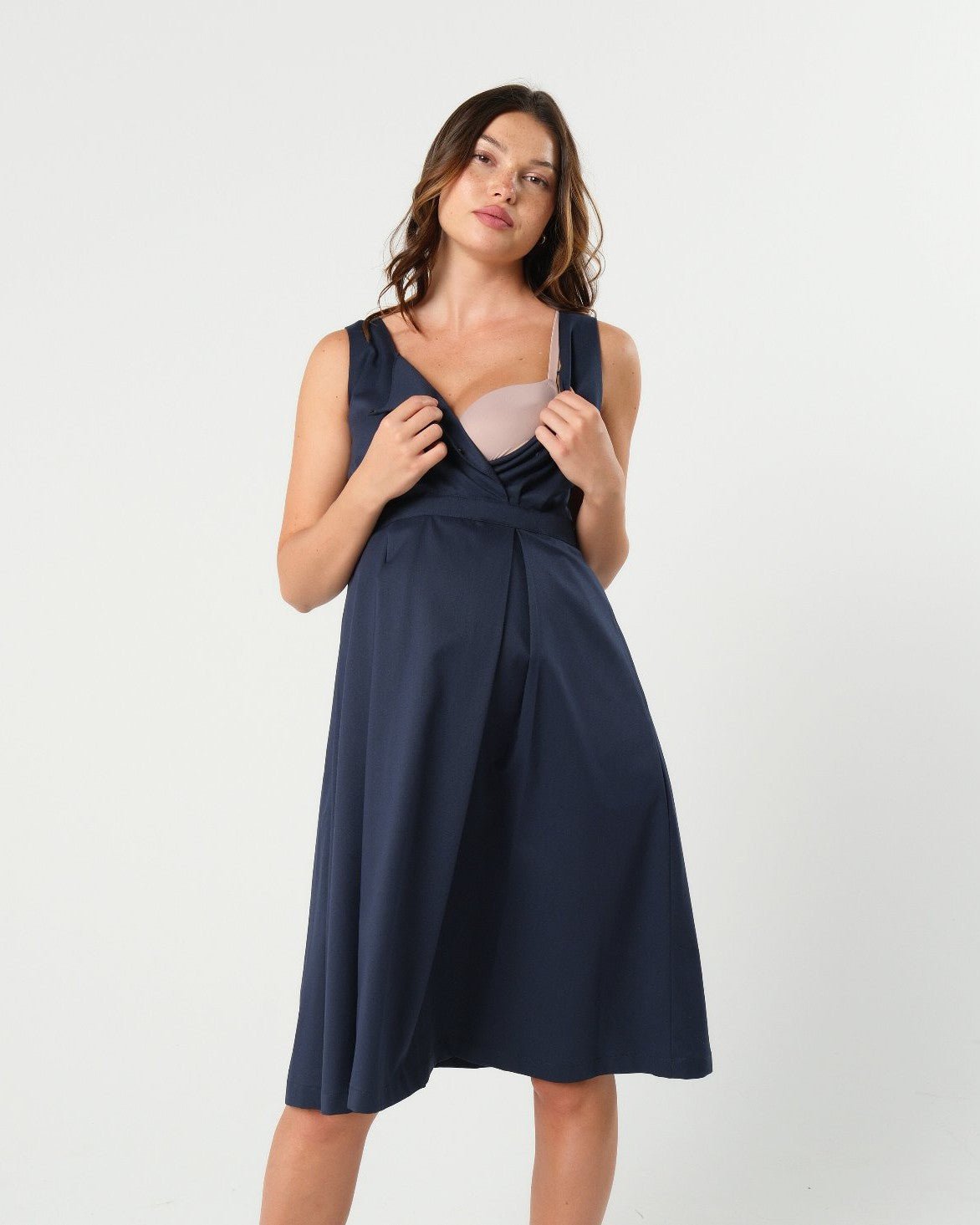 INTO THE BLUE Empire Maternity & Nursing Dress (Regular & Petite)