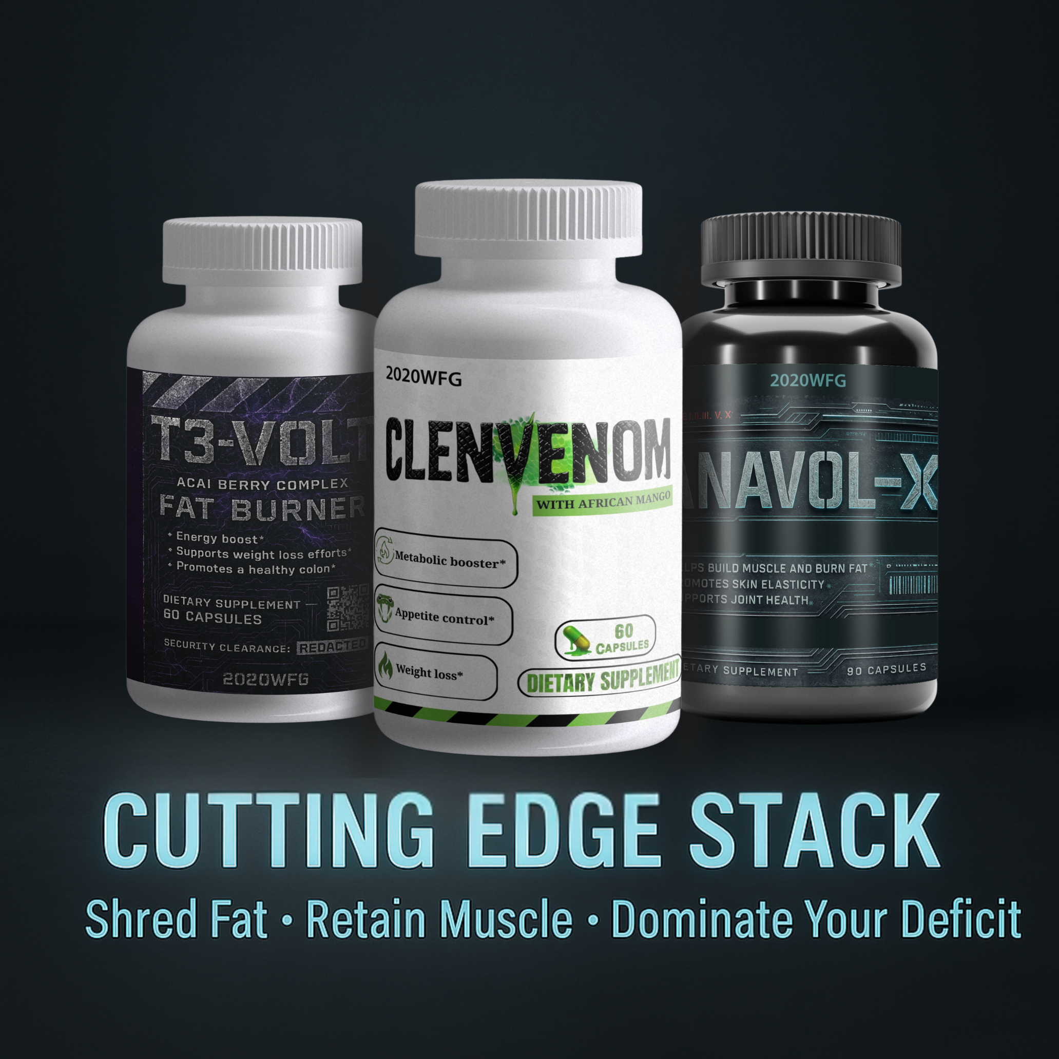 Cutting Edge Stack – Fat Loss & Muscle Preservation Supplement Cycle