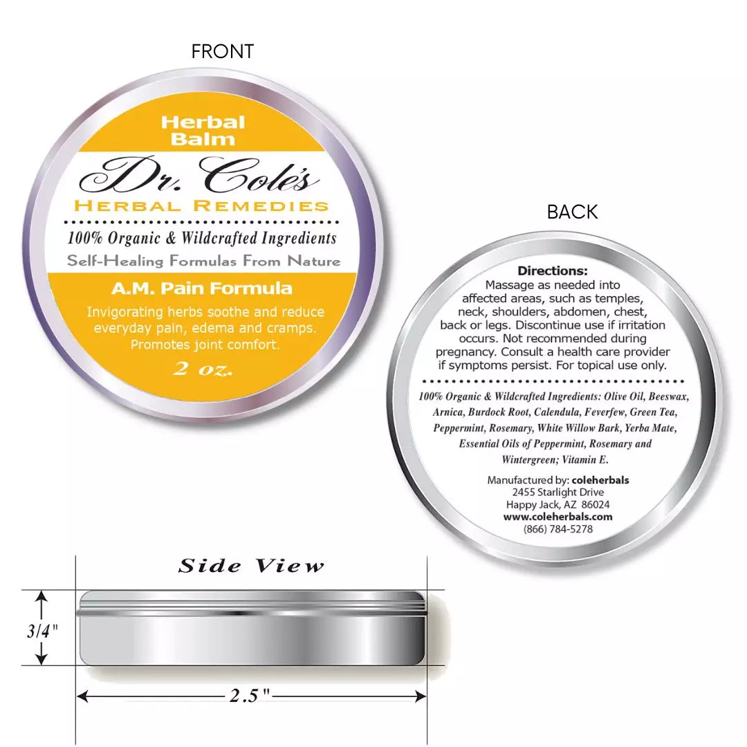 21 - Dr. Cole's A.M. Pain Herbal Balm