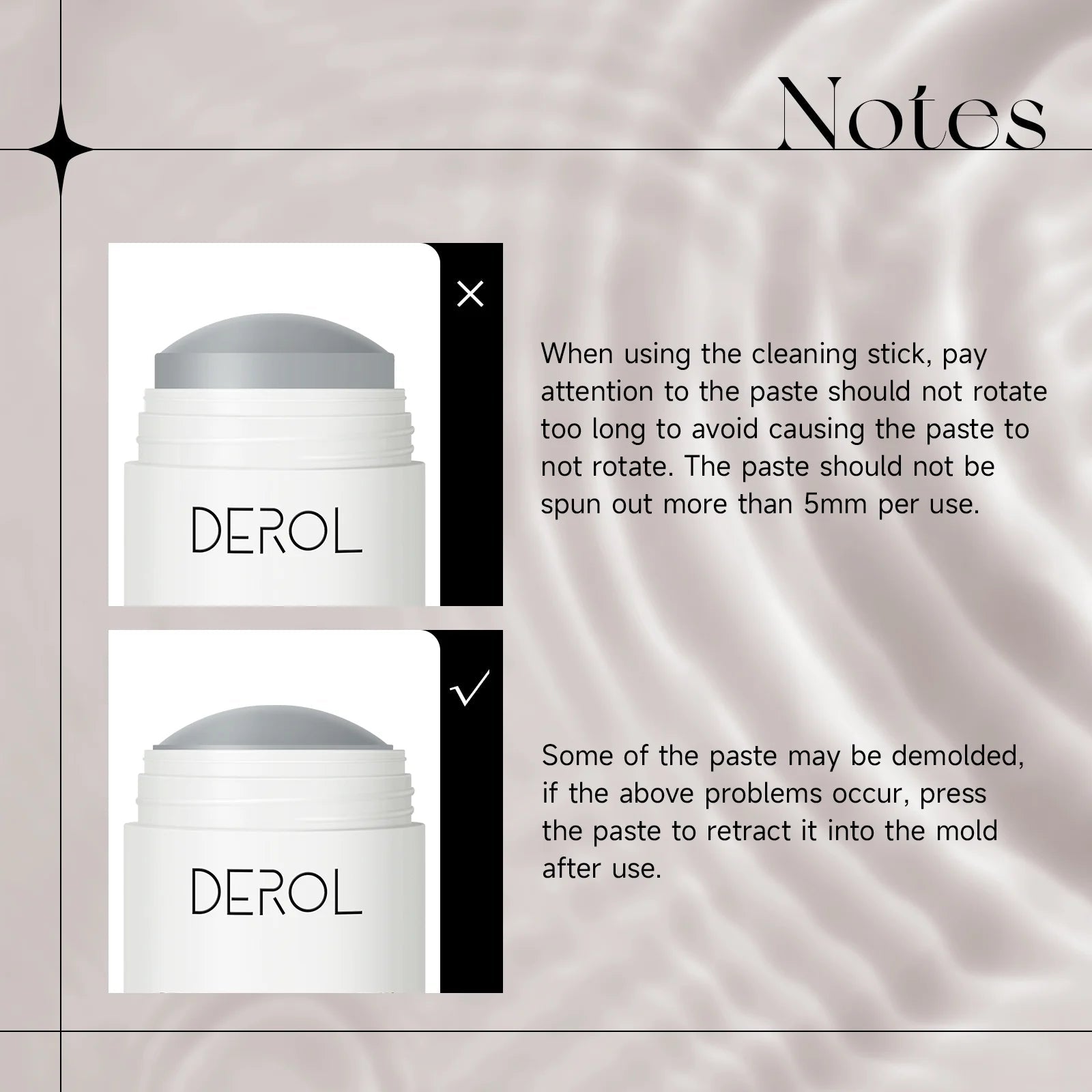 Deep Cleansing Grease Volcanic Mask Mud Clay Stick,Korean Face Mask,Blackhead Remover, Deep Pore Cleansing, Moisturizing, Skin Brightening for All Skin Types