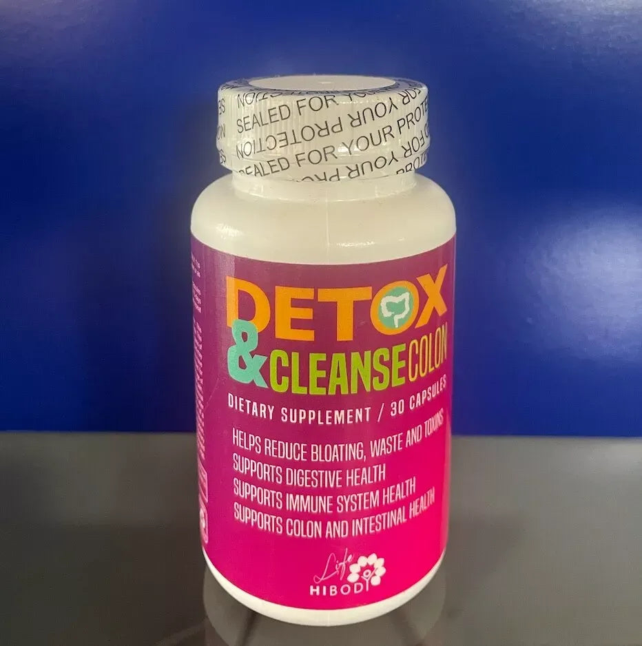 Hibody Detox & Cleanse Colon Supplement – Supports Digestive Health, Natural Detoxification & Fast Results