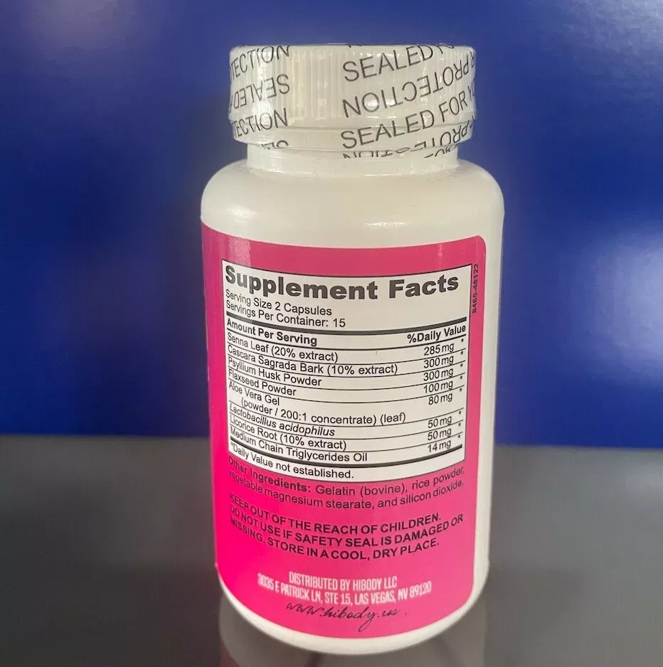 Hibody Detox & Cleanse Colon Supplement – Supports Digestive Health, Natural Detoxification & Fast Results